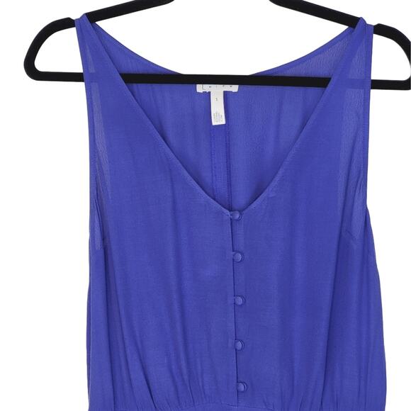 Nordstrom Leith Sleeveless Button Front Wide Leg Jumpsuit Size Small - Picture 6 of 12